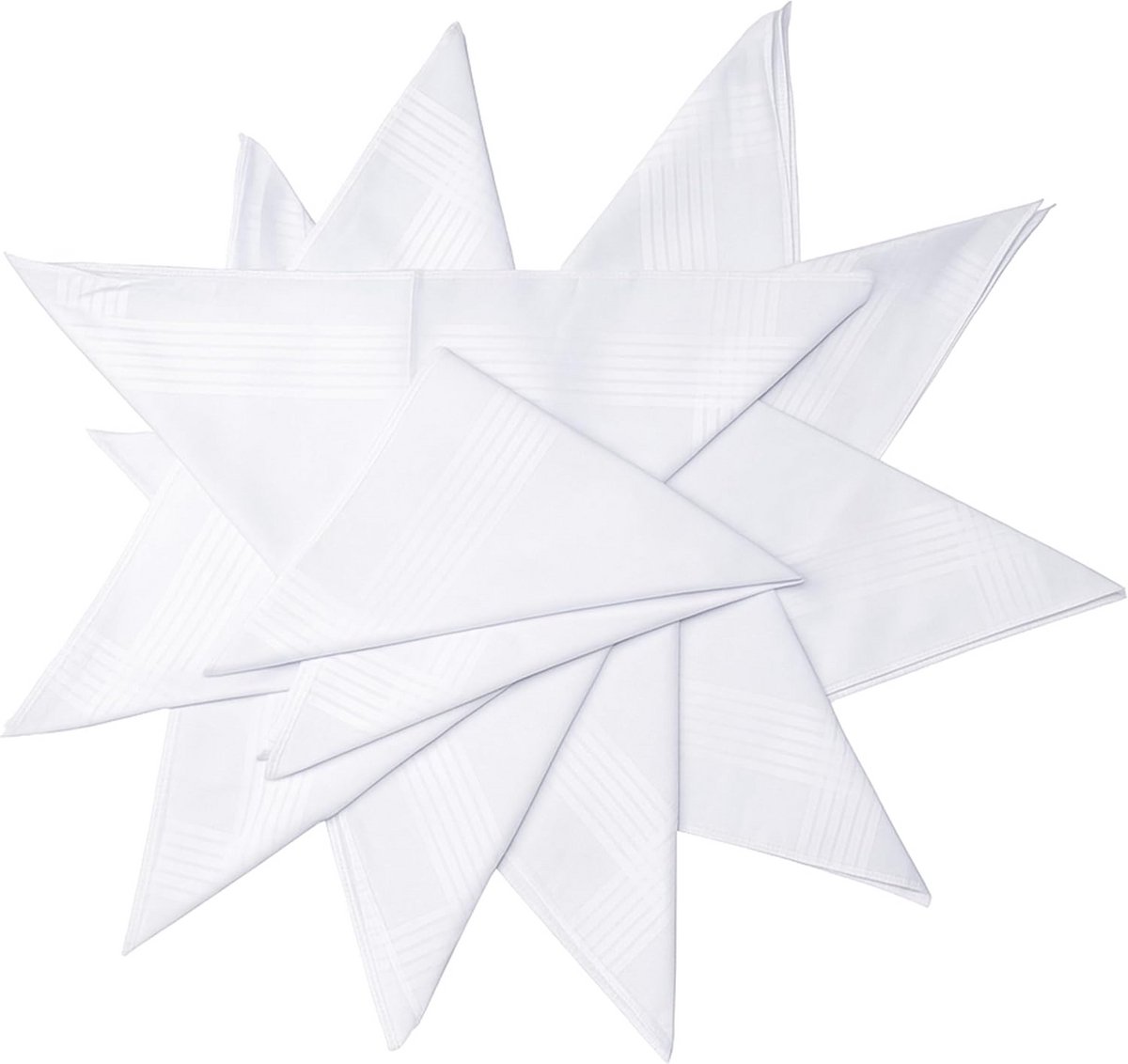 Superzachte Luxe Zakdoeken voor Heren - 100% Katoen, 12 Stuks, 40x40 CM