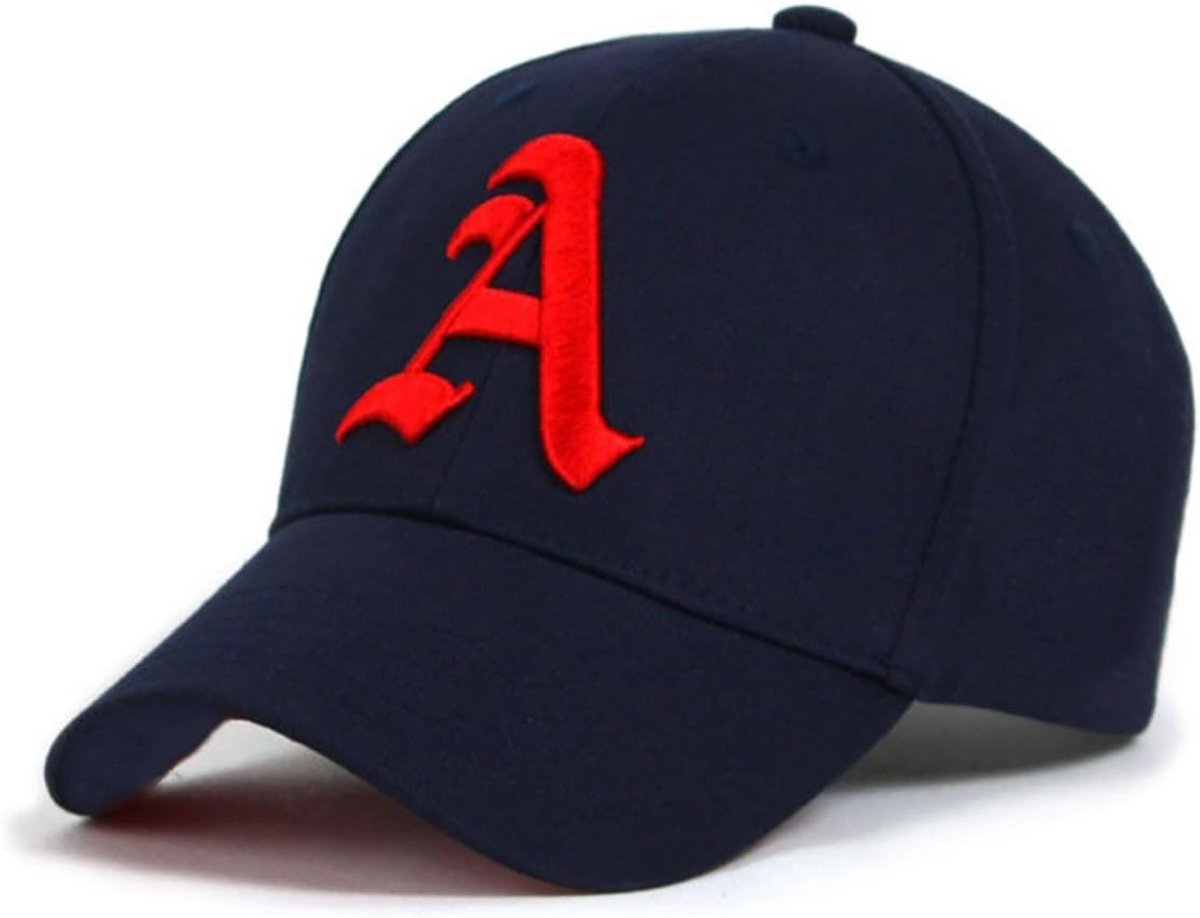 Kinder baseballcap met klittenband voor jongens en meisjes - Zeeman Letter A