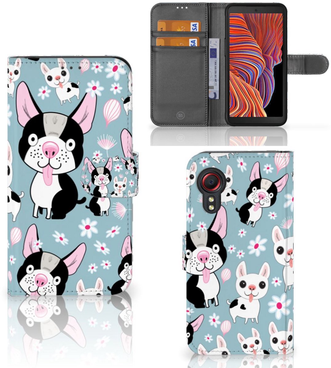 Samsung Galaxy Xcover 5 Telefoonhoesje met Pasjes Hondjes