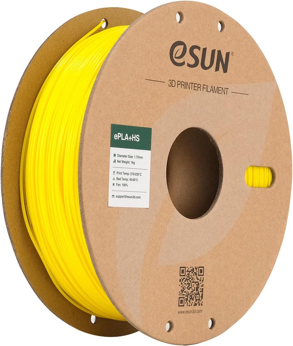 Hoogwaardig PLA+ Filament 1.75mm voor High Speed 3D Printers, 1KG, Geel