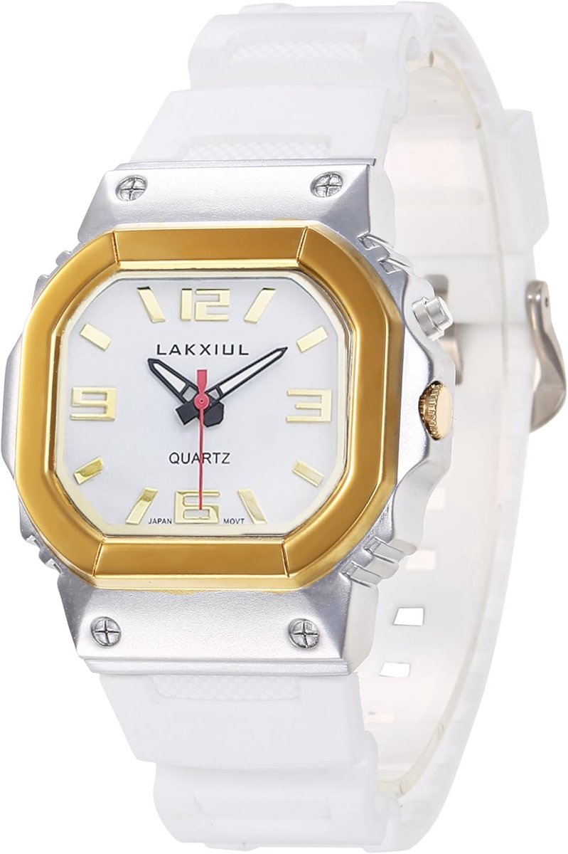 Praatklok voor Blinden en Visueel Gehandicapten - Wit Robuuste Horloge met Twee Kleuren