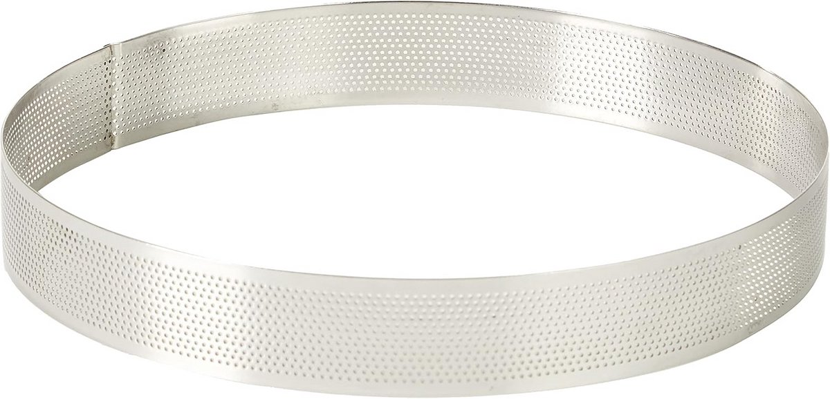 Hoopvorm Perforated 24 x 24 x 4 cm - Zilver