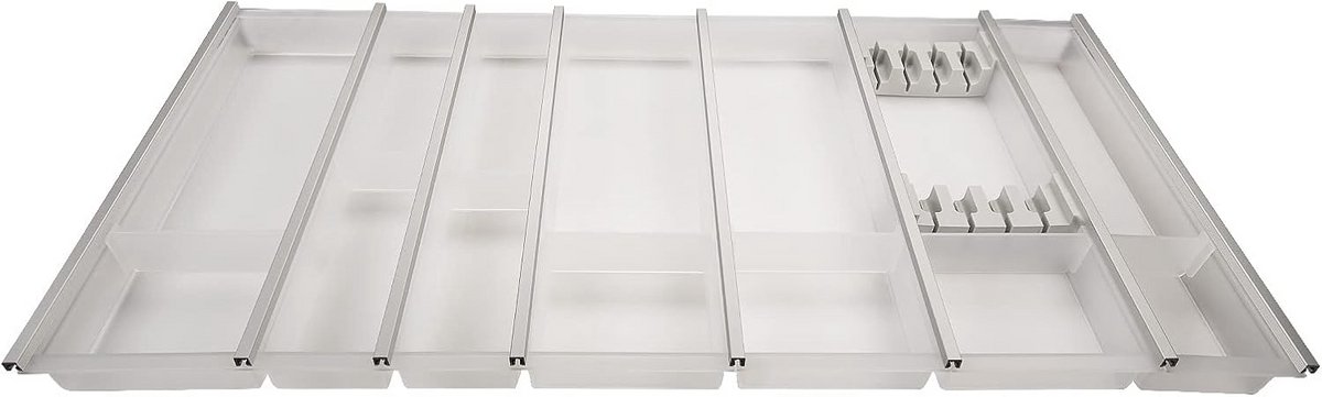 Bestekbak voor Lade 1000 mm Translucent Wit - Modulair en In Uitstekende Kwaliteit