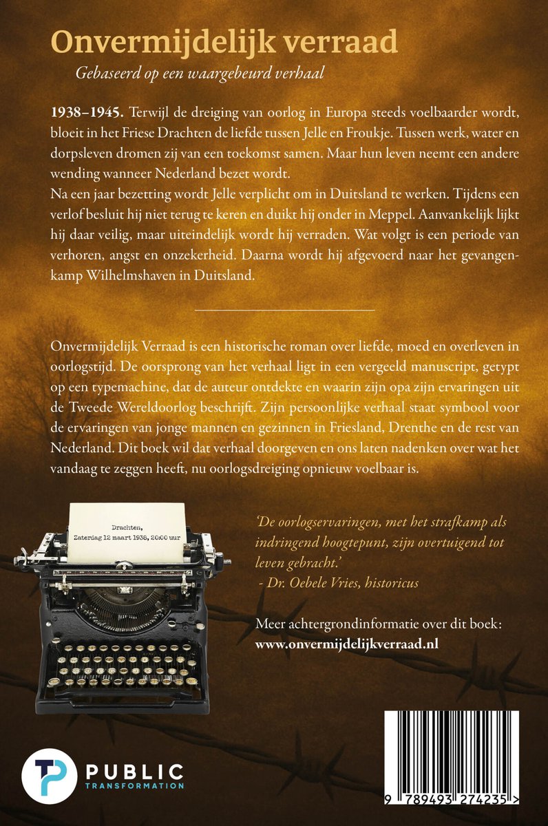 Onvermijdelijk verraad - back cover