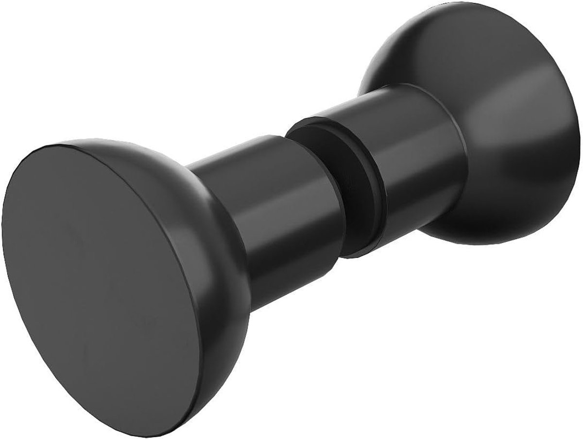 Matte Zwarte Douchedeur Knop - Elegante Deurhandgreep van Zinklegering