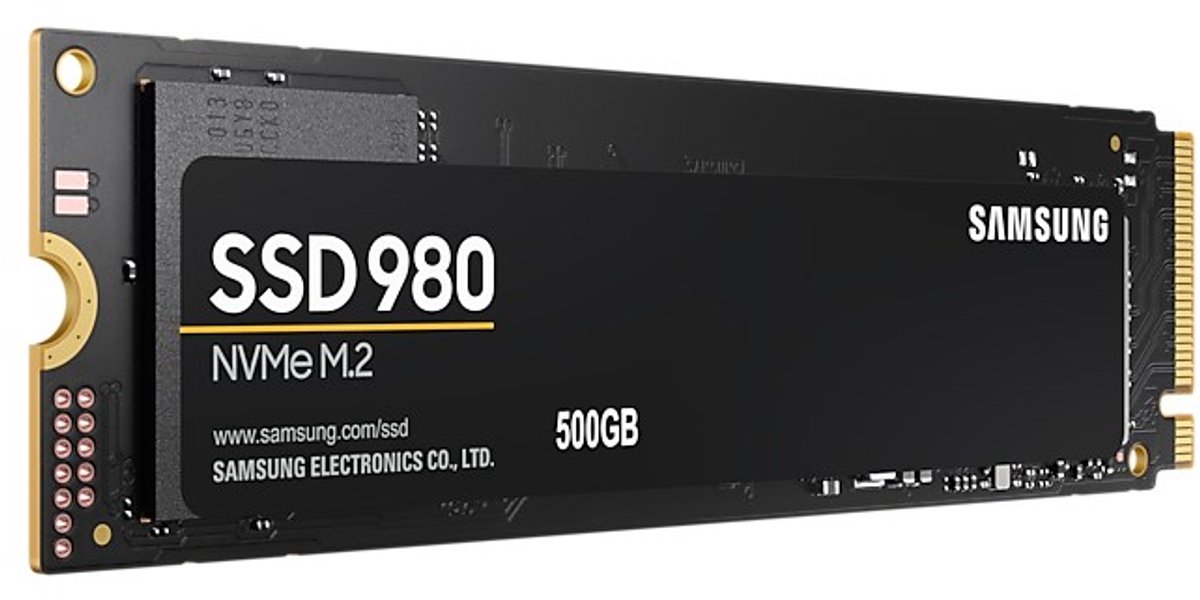 Samsung 980 - Interne SSD - 500GB - M.2 NVMe (PCIe 3.0) - 3100 MB/s