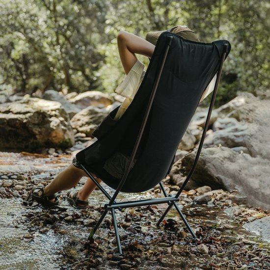 Naturehike Stellaluna L04 Campingstoel - Maat L - 7075 Aluminium Frame - Maximale belasting 150 kg - Zwart — afbeelding 5