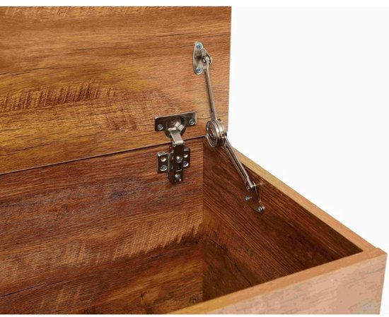 NBAP® Speelgoedkist - Speelgoedkast - Dekenkist - Houtkleur — afbeelding 3