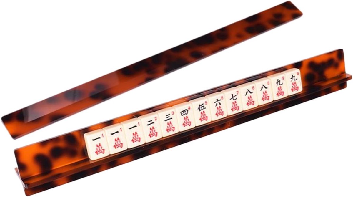 Mahjong Tegelhouders - Majiang Accessoires - Spel Verbetering - Antislip Acryl - 46x8cm