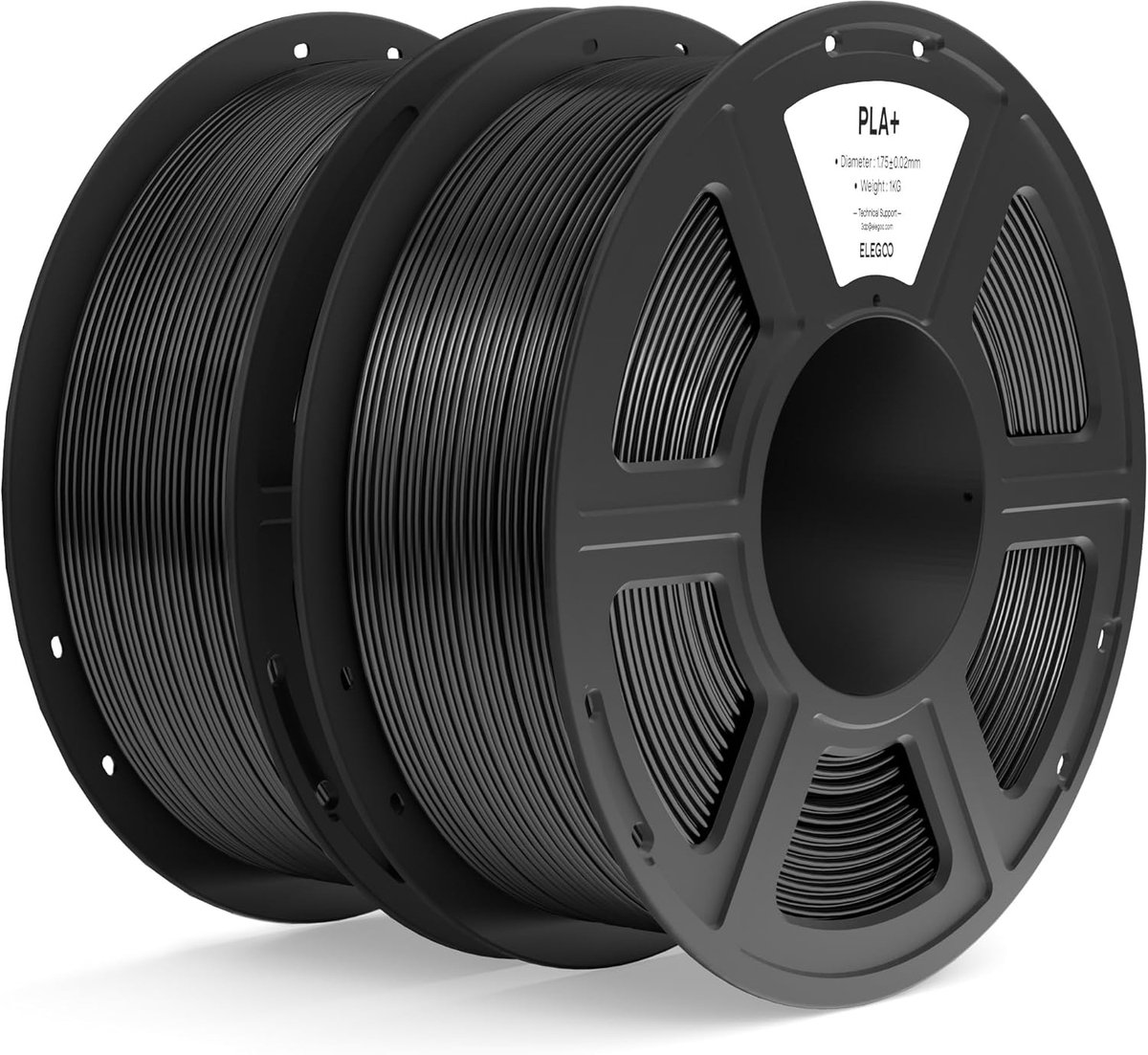 3D Print Materiaal - PLA Plus Filament - Modelbouw - Hoge Maatnauwkeurigheid - 1.75 mm 2 kg - Zwart