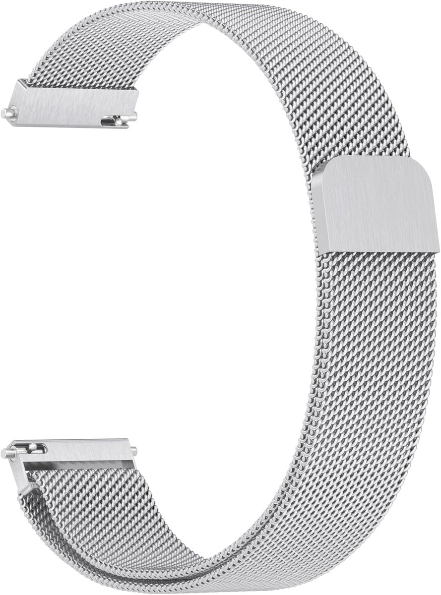 Smartwatch Band - Metalen Horlogeband - Dagelijks Gebruik - Verstelbare Magneetsluiting - 155-205 mm - Zilver