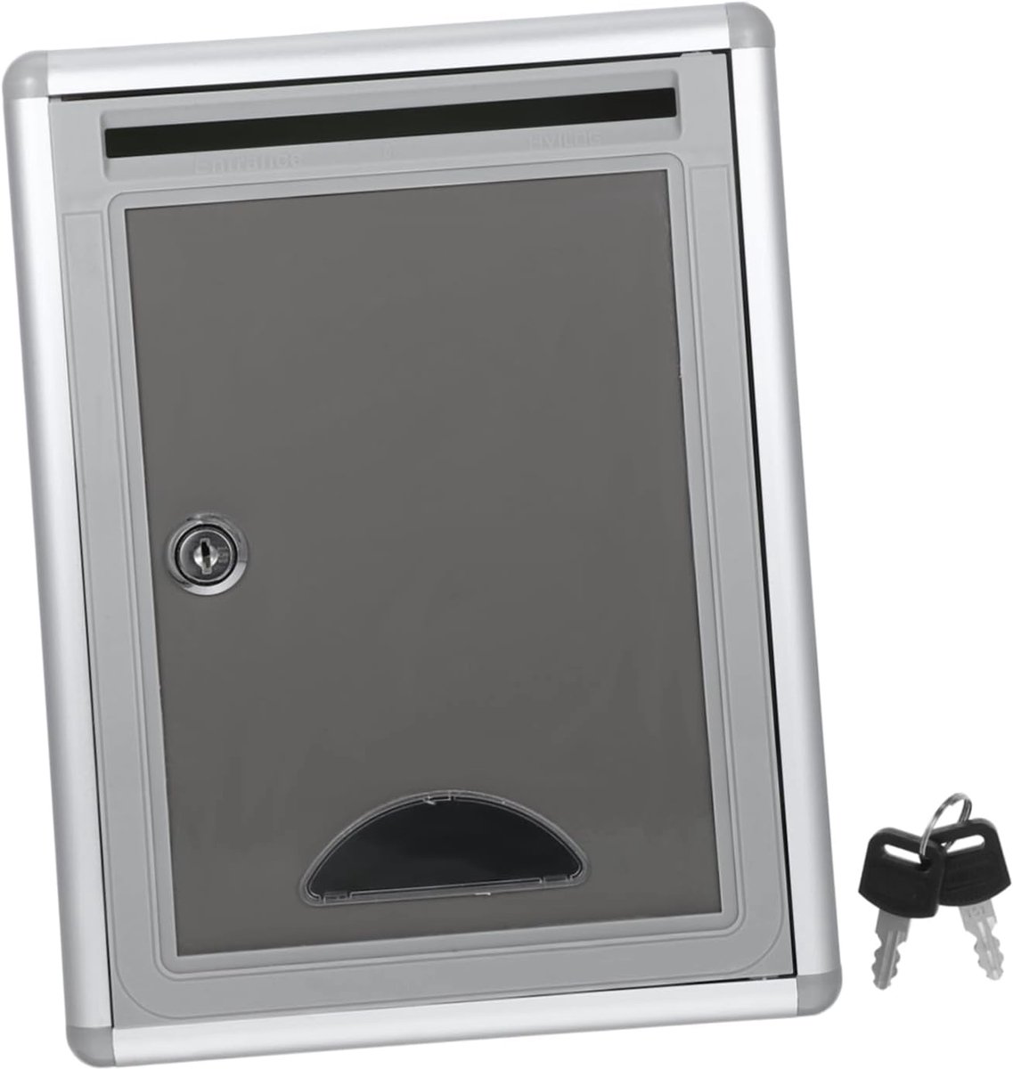 Brievenbus met slot - Suggestiebox brievenbus - Bedrijf en thuis - Roestvrij lichtgewicht aluminium