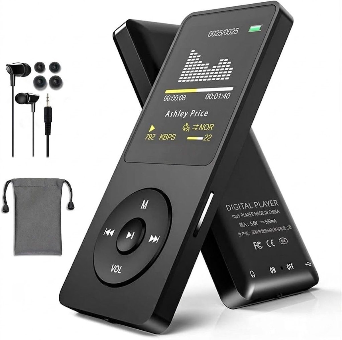 SNJY® MP3 Speler Bluetooth - MP4 Speler - Muziek Speler - 64 GB - Zwart