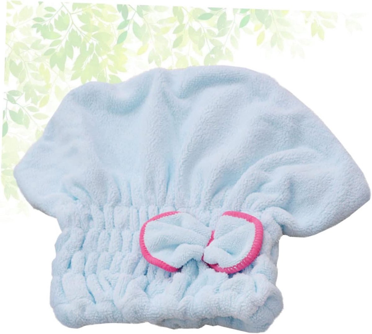 Elastische Badkap - Haardroogkap Comfort - Snel Haar Drogen - Superfijne Vezel Absorptie - Medium Grootte - Hemelsblauw