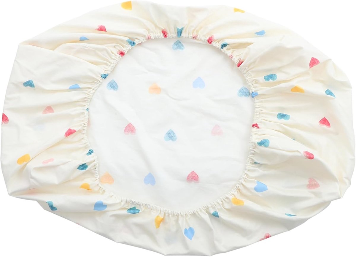 Babylaken Katoen - Hoeslaken Wieg - Baby Slaapcomfort - Huidvriendelijk Ademend - 100x56cm - Zoals Getoond