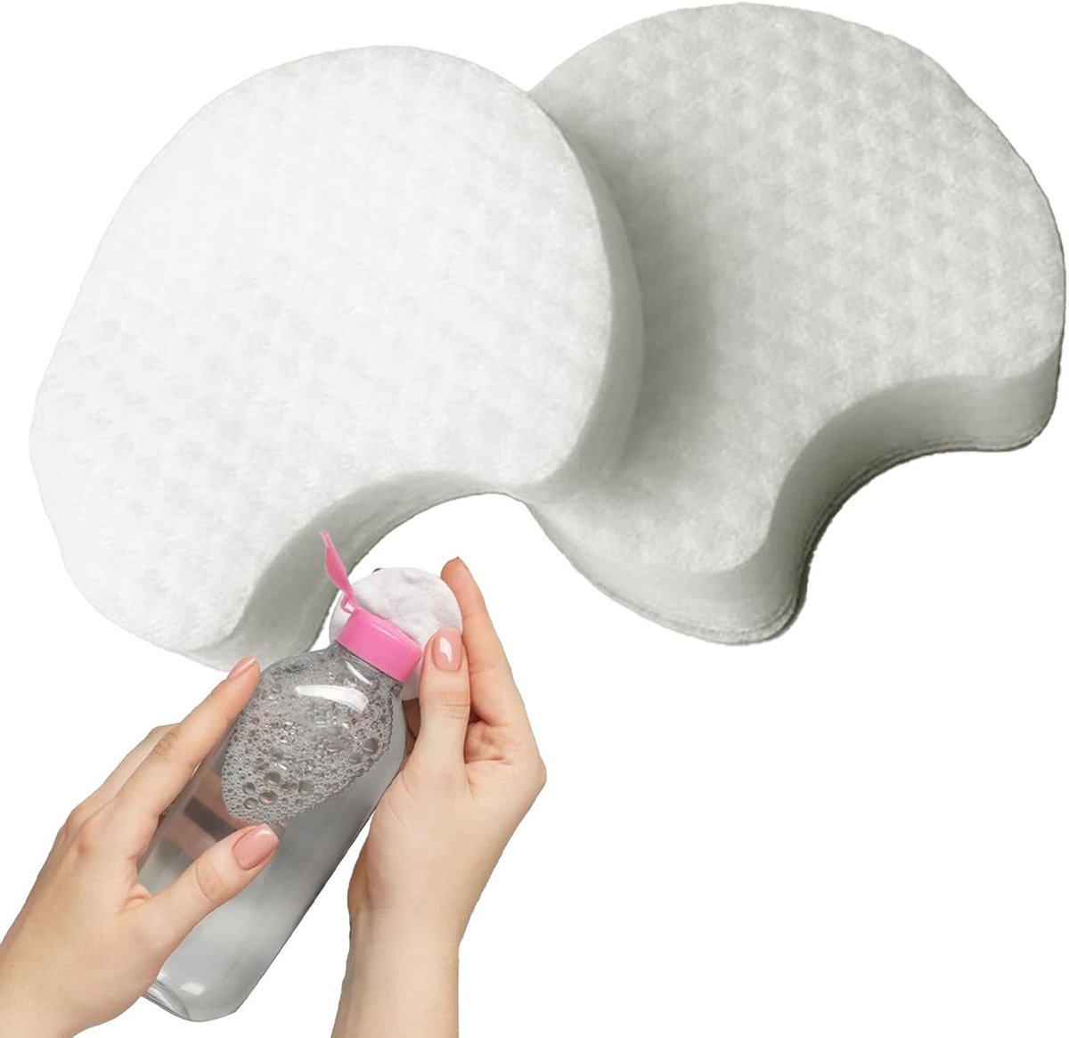 Make-up Pads - Reinigingsschijfjes - Gezichtsreiniging - 3D Pearl Structuur - 6 cm