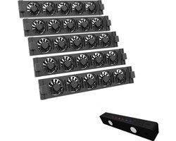 Radiator Ventilator - Verwarming Booster - Sneller Verwarmen - Energiebesparend Systeem - 38x7x22cm - Zwart