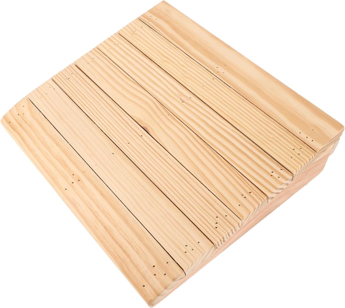 Houten Drempelhulp - Rolstoel Oprit - Toegankelijkheid Vergroten - Verstelbaar Waterdicht - 30x25.8x7cm - Beige
