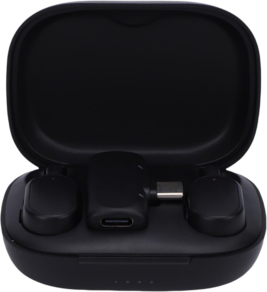 Draadloze Microfoon Set - Dubbele Opname Apparatuur - Professionele Geluidsopname - AI Ruisonderdrukking - 50 Meter Bereik - Zwart