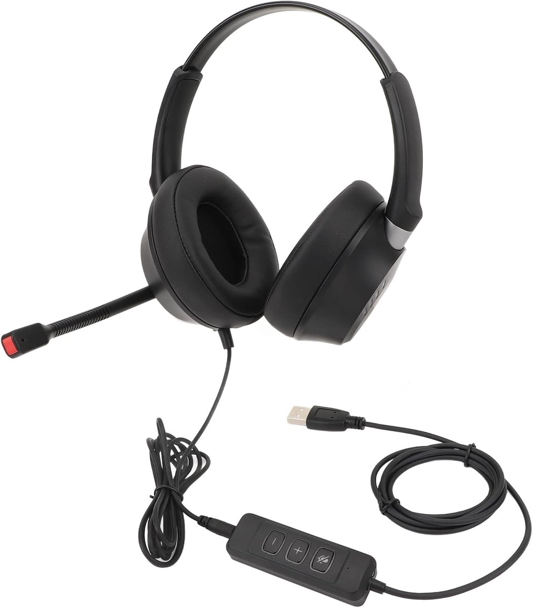 Comfortabele Dual Ear Headset - VoIP Headset PC - Professionele Communicatie - Ruisonderdrukkende Microfoon