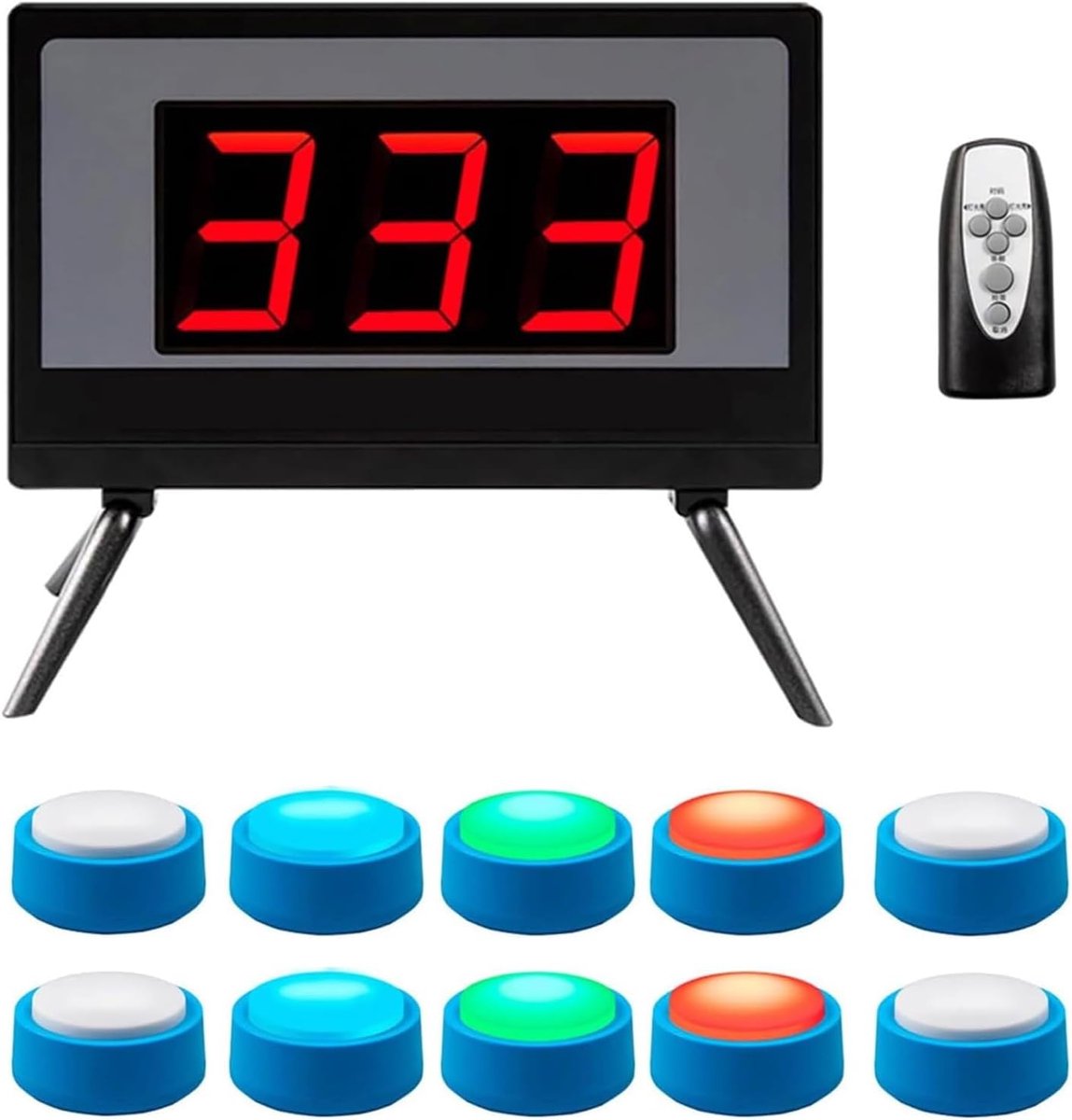 Quiz Zoemer - Interactief Spel - Klas Interactie - Draadloze Afstandsbediening - 100 Meter Bereik