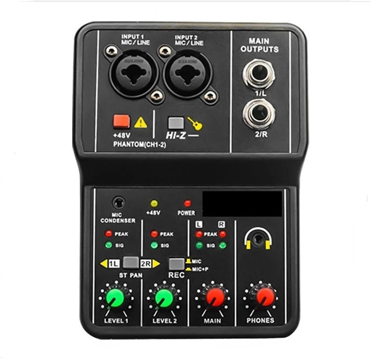 DJ Controller - Mixer Interface - Live Uitzendingen - Draagbare Geluidskaart - One Color