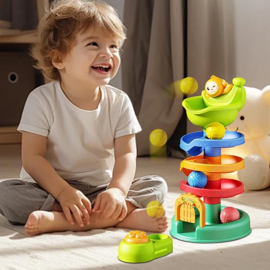 Bal Spel - Ballen Toren - Baby Ontwikkeling - Interactief Plezier - 26 ...