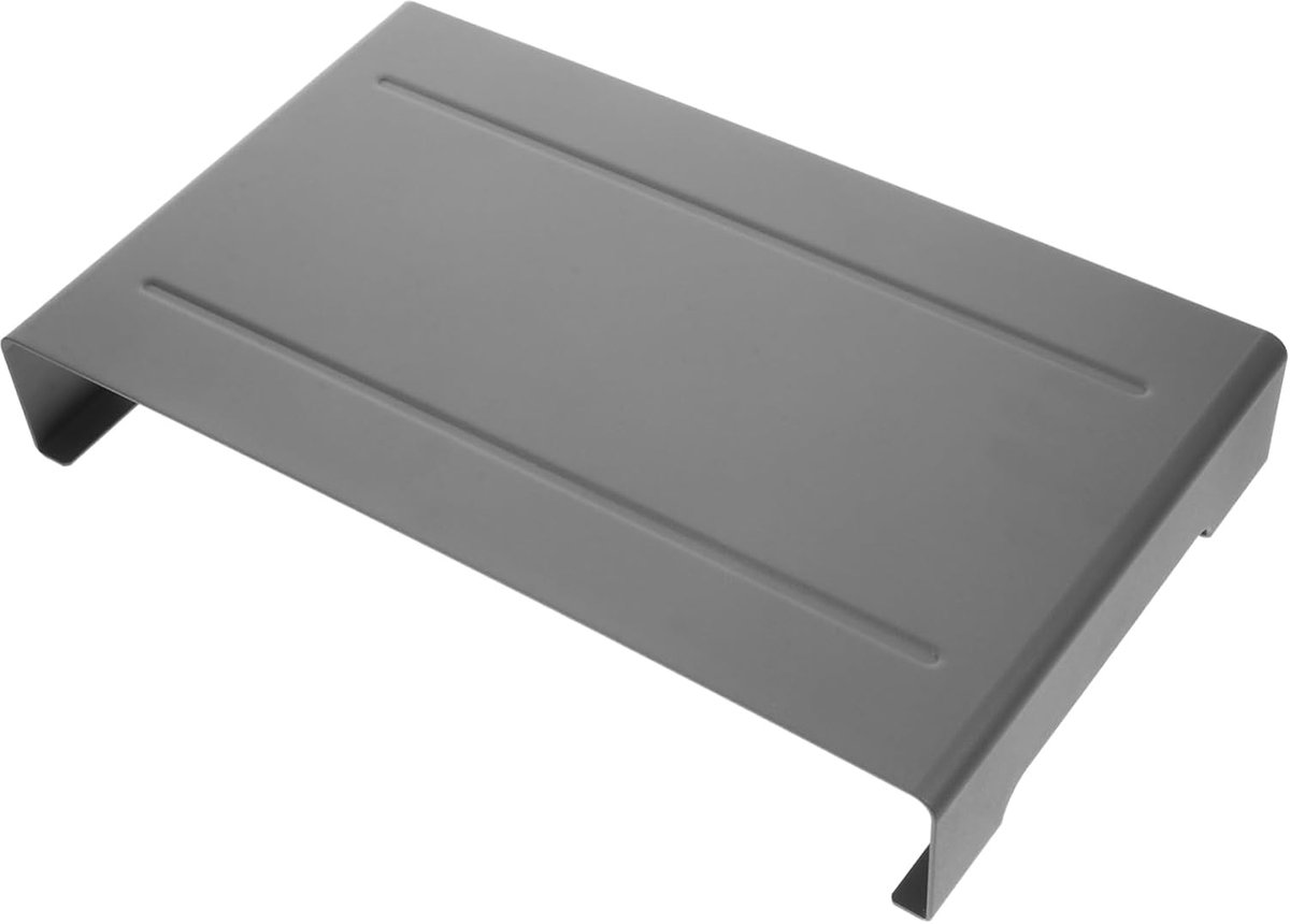 Monitor Verhoger - Laptop Bureau - Comfortabel Zitten - Antislip Pads - 37x22x6cm - Grijs