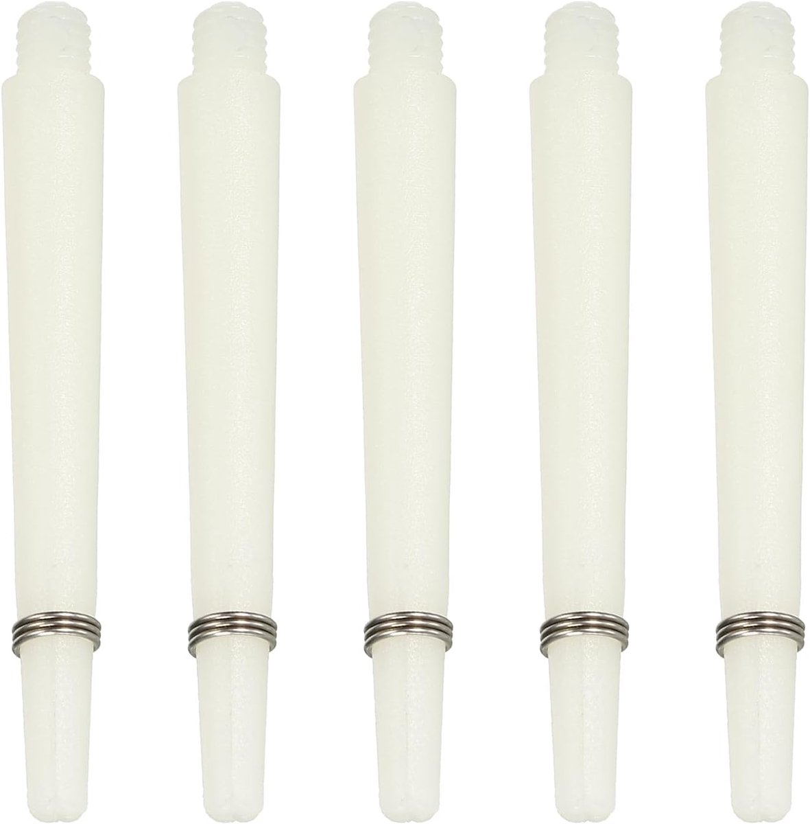 Dart Accessoires - Vervangende Stelen - Dart Spel - Medium Lengte - 45 mm - Wit