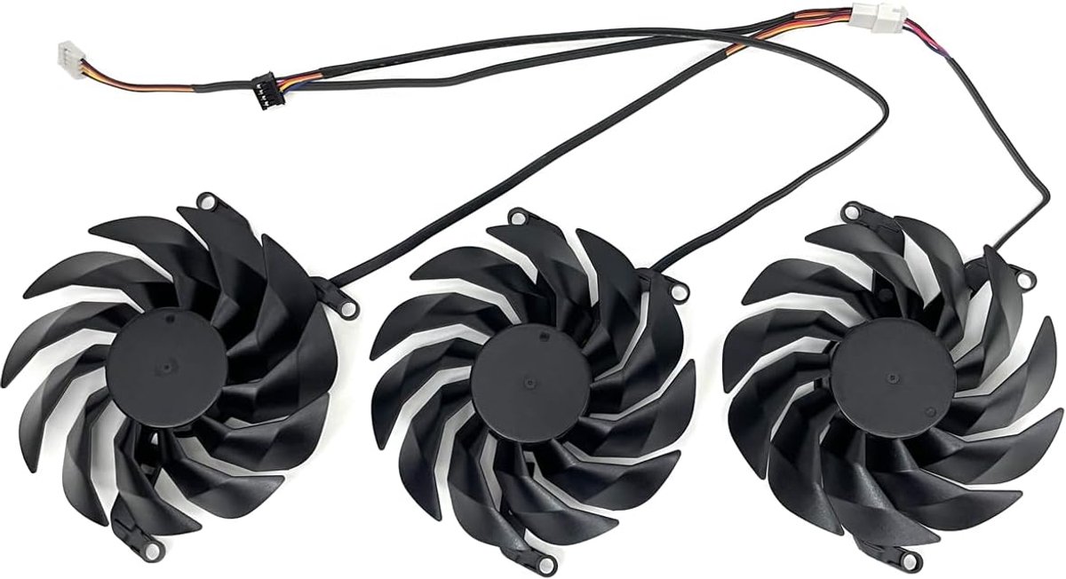 Videokaart Koeler - Grafische Kaart Ventilator - Oververhitting Voorkomen - 90mm Diameter - 98x84x51mm Montage - Zwart