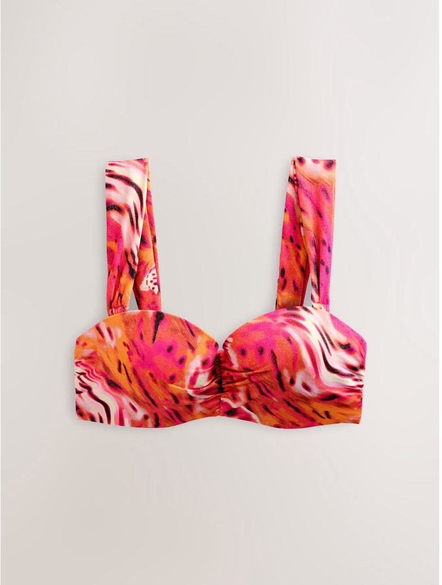 Next - Dames - Bandeau-bikinitop met beugel - Roze