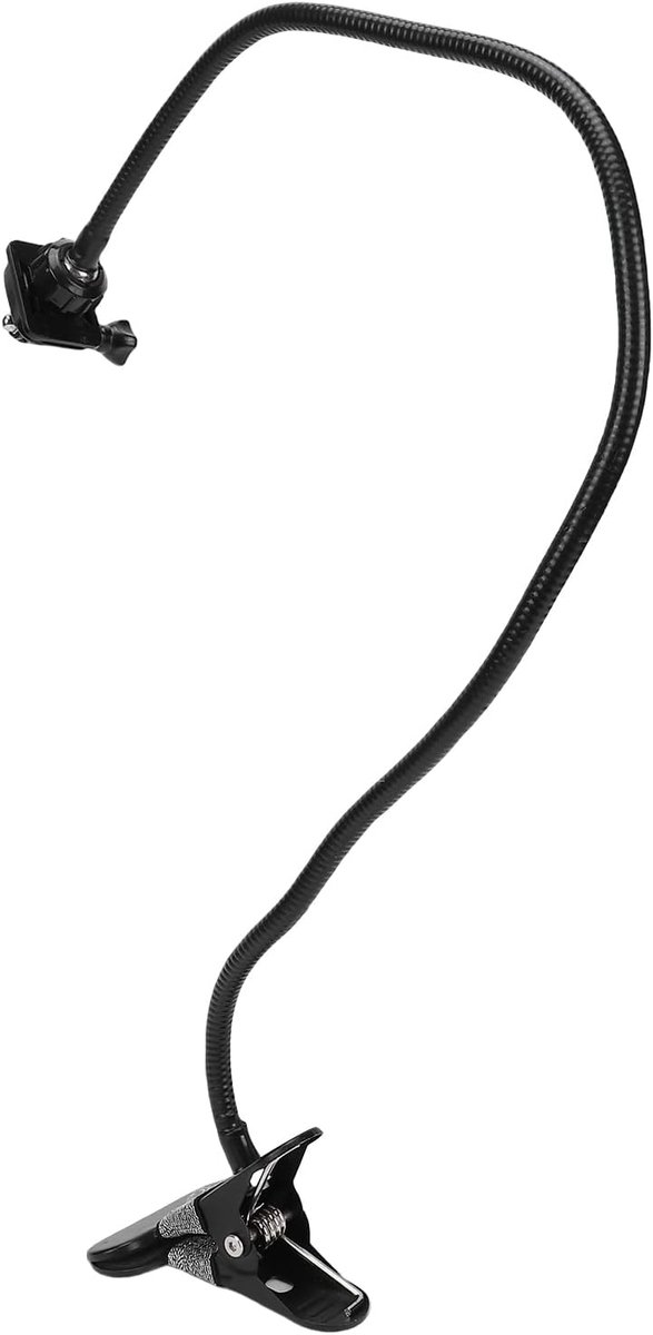 Camerastandaard Zwanenhals - Flexibele Arm - Live Streaming - Stabiele Klem - 23 x 13 x 10 cm