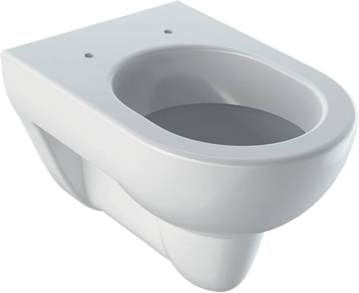Wandtoilet Keramiek - Hangend Toilet - Badkamer Inrichting - Verhoogde Rand - 54x35.5x34cm - Wit