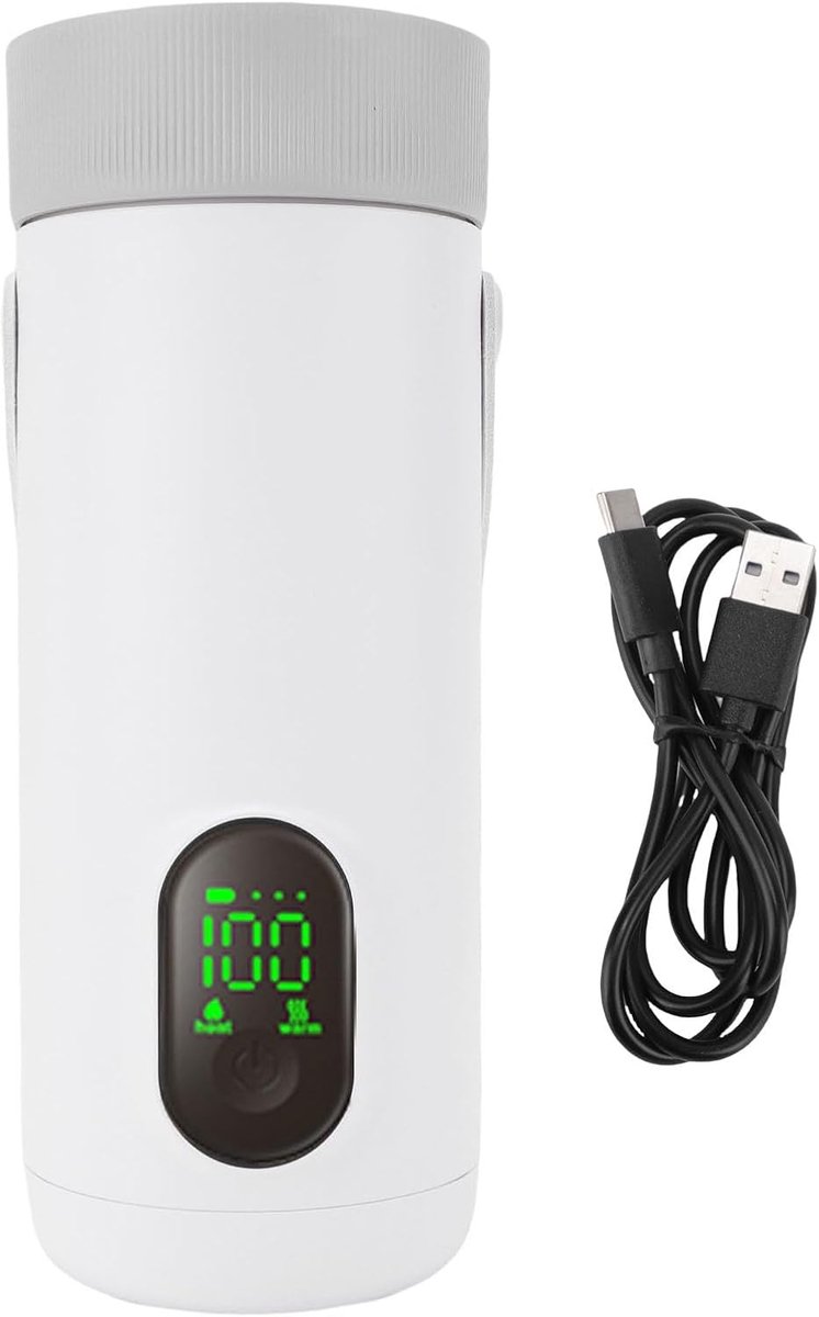 Draagbare Waterkoker - Reis Waterkoker - Kamperen Reizen - Snel Koken 12u Temp - 350ml 27000mAh