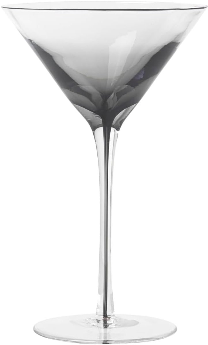 Martiniglas Grijs - Cocktailglas Elegant - Dranken Serveren - Handwas Aanbevolen - 189 cm Hoog
