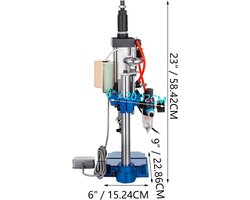 Pneumatische Ponsmachine - Voetpedaal Machine - Metaalbewerking Zwaar - Hoge Druk Capaciteit - Werkhoogte 200mm