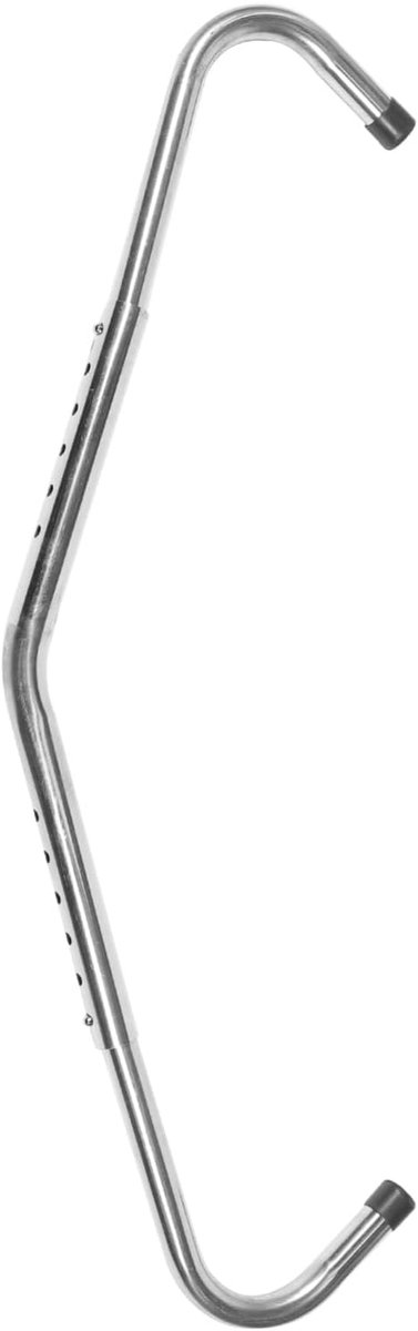 Anti-kick Stok - Dierbenodigdheid Vee - Veilig Melken - Roestvrij staal rubber - 88x25x3 cm - Zilver