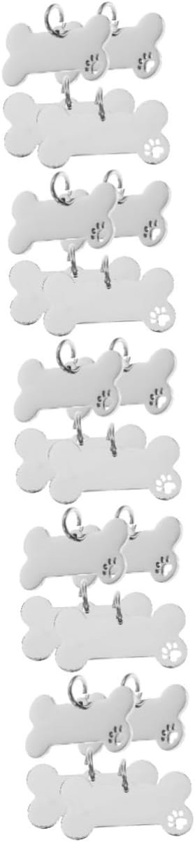 Huisdier Penningen - Hondenlabels Naamplaatjes - Veiligheid Thuis - Roestvrij Staal - 4x2cm - Zilver