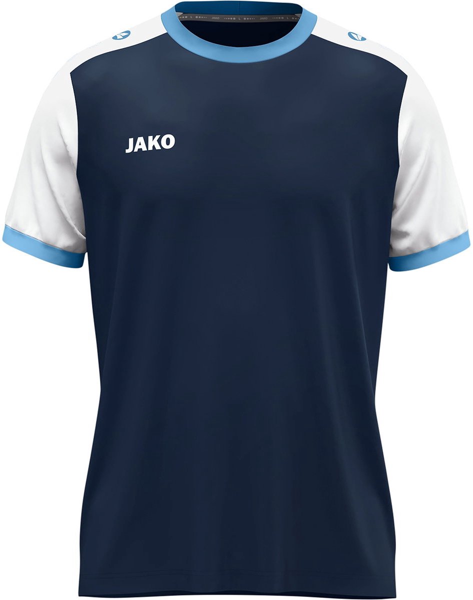 Jako Dynamic Shirt Korte Mouw Heren - Marine / Wit / Hemelsblauw | Maat: XL