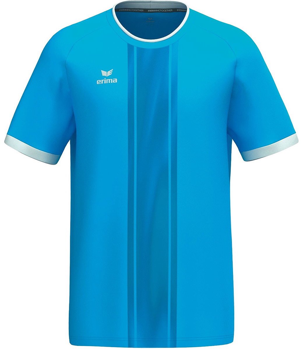 Erima Libero 125 Shirt Korte Mouw Heren - Curaçao | Maat: XL