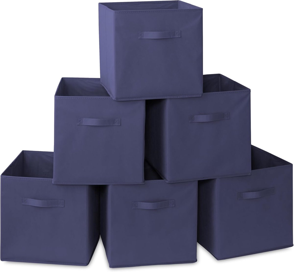 Opbergdozen Set - Opbergbakken - Organisatie Thuis - Inklapbaar Ontwerp - 33cm - Marineblauw