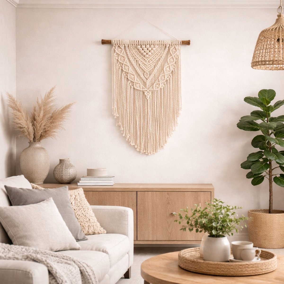 Macrame muur opknoping Druiven * Home Decor * muur opknoping * Makramé muur * muur tapijt * Bukuri Décor