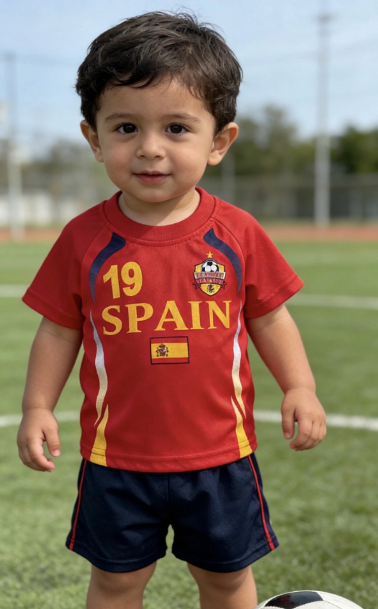 Spanje Voetbaltenue - Voetbaltenue Kinderen baby - Shirt en Broekje - Jongens en Meisjes - baby - 3 jaar - WK2026
