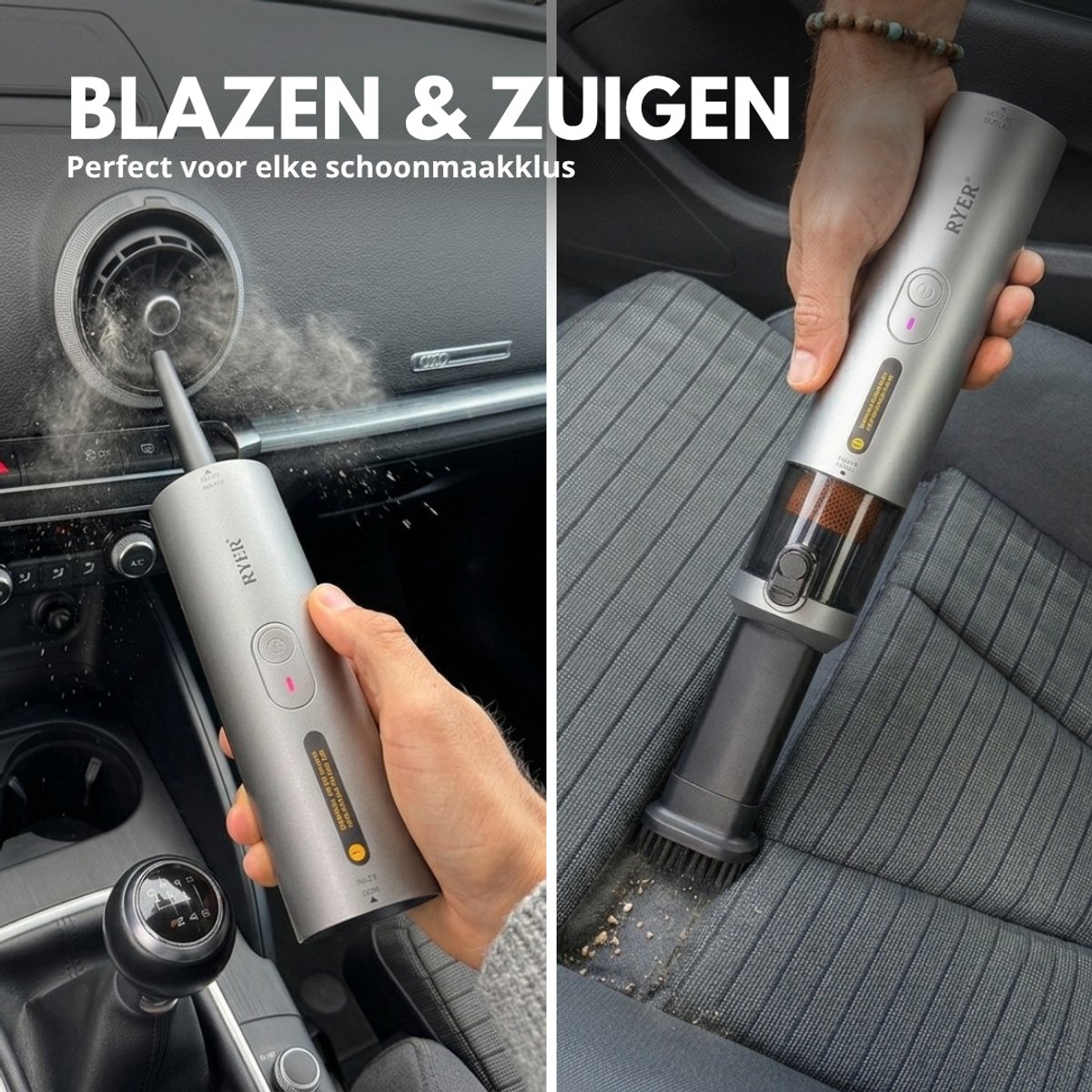 Media Evolution RYER Kruimeldief Draadloos met HEPA-filter - afbeelding 2