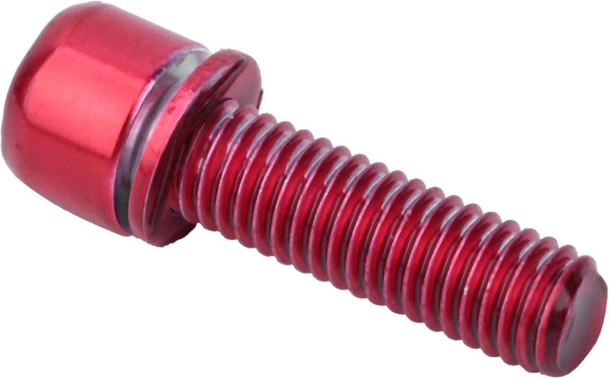 Stem Bolts - M5x18mm - Alloy Bicycle Stem Screw - Hex Screw - Stem Parts voor Fietsen - Rood thumbnail 5