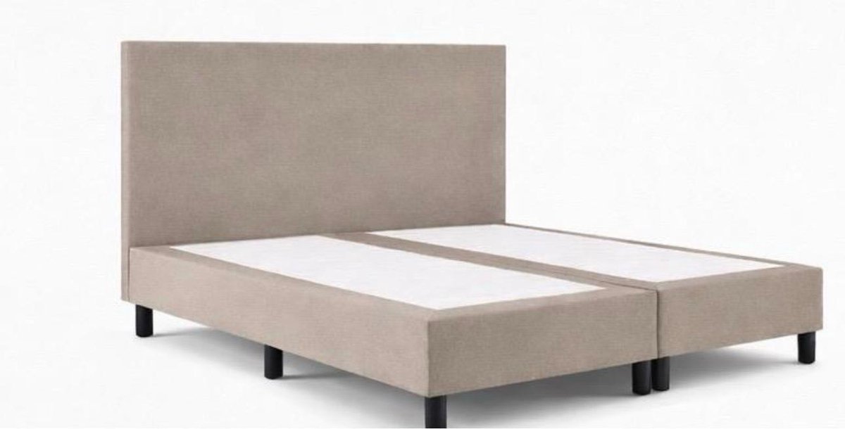 SleepEase Boxspring 160x200 - Beige, Stevige Ondersteuning thumbnail 5