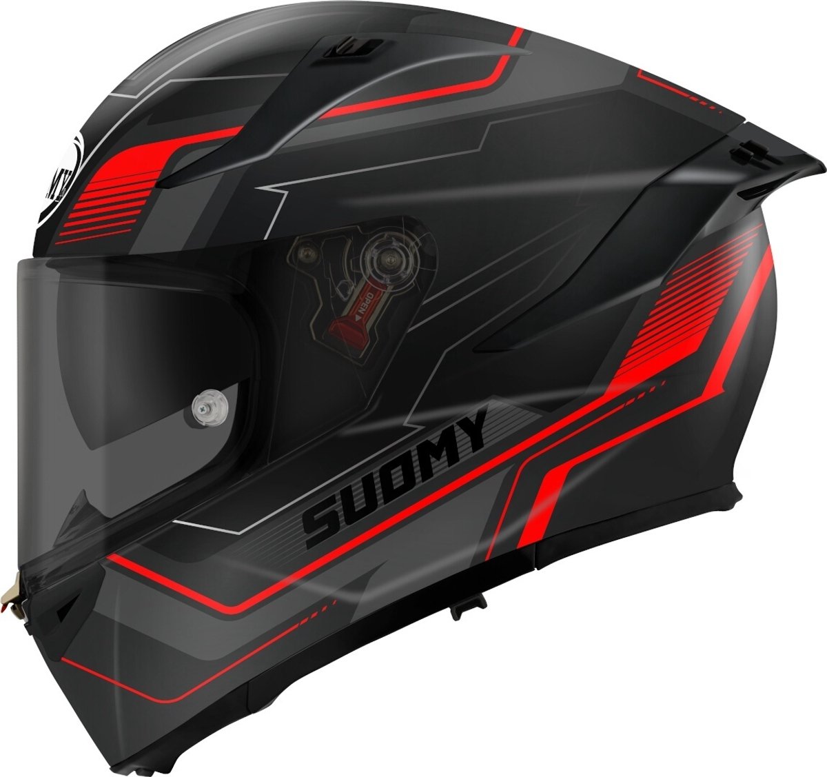 Suomy Speedstar 2 Visual Zwart Rood Integraalhelm - Helm