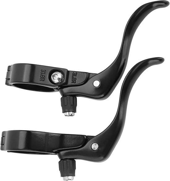 Fietsremhendel set - Racefiets hendels - Fietsreparatie - Lichtgewicht aluminium - 318 mm stuur - Zwart — afbeelding 2