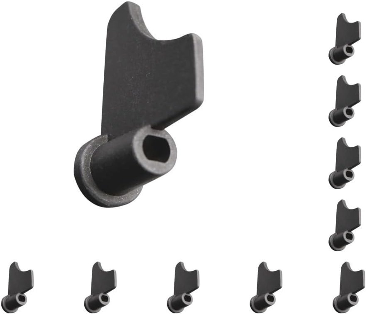 Broodmaker Onderdelen - Kneedmes Paddle - Thuis Bakken - Set van 10 - 62x21x44mm - Zwart
