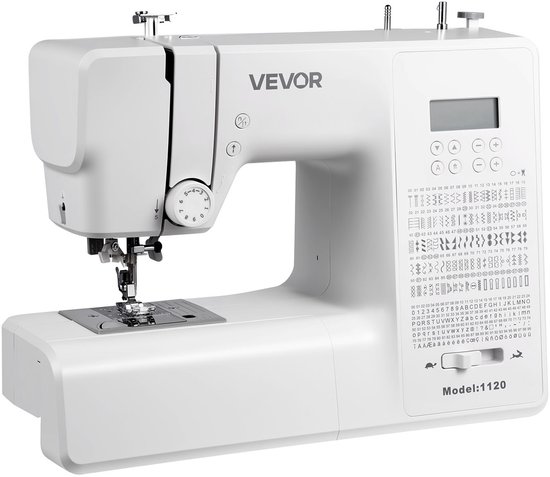 VEVOR Geautomatiseerde Naaimachine Digitale Naaimachine 200 Steektoepassingen